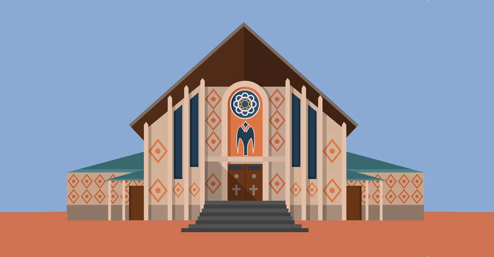 Sanctuary of Our Lady of Kibeho in Nyaruguru, southern Rwanda